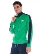 Trainingsanzug LEONE 1947 Sportlicher Fluo-Baumwollfleece-Mann VOODOO GRÜN-NAVY BLAU