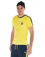 Komplettes Freizeitset Man Academy 1947 Bermudashorts T-Shirt Set Gelb Blau