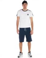 Komplettes Freizeitset Herren-Set T-Shirt Bermuda Academy 1947 OPTIC WHITE/NAVY BLUE