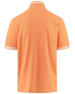 Poloshirt kappa LOGO MALTAX 5 MSS Piquet Baumwolle Mann mit kurzen Ärmeln Orange Camellia - Weiß