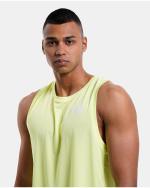 Sleeveless tank top Running training gym The North Face TANK Polyester Man Yellow fluo