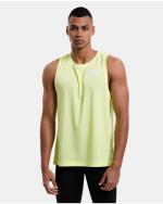 Sleeveless tank top Running training gym The North Face TANK Polyester Man Yellow fluo