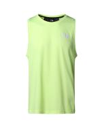 Sleeveless tank top Running training gym The North Face TANK Polyester Man Yellow fluo