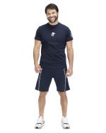 Komplettes Freizeitset Herrenset T-Shirt Bermuda Gold Blue Navy