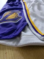 Shorts BASKETBALL Los Angeles Lakers NBA Nike Anthony Weiß mit Taschen aus Polyester