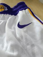 Shorts BASKETBALL Los Angeles Lakers NBA Nike Anthony Weiß mit Taschen aus Polyester