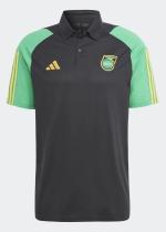  Giamaica Jamaica JFF Adidas Polo Maglia UOMO Nero Tiro 23 2023 