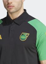  Giamaica Jamaica JFF Adidas Polo Maglia UOMO Nero Tiro 23 2023 