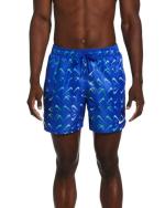  Costume da Bagno pantaloncini Shorts UOMO Nike Swim Volley Swoosh 5 Azzurro 