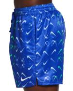  Costume da Bagno pantaloncini Shorts UOMO Nike Swim Volley Swoosh 5 Azzurro 