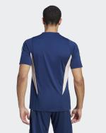  Ajax Amsterdam Adidas Polo Maglia Tiro Blu 2023 24 Cotone