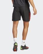 MANCHESTER UNITED MUFC Sportshorts Adidas Herren Tiro 23 Downtime Reißverschlusstaschen Mikrofaser 2023 24 Schwarz