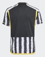 Juventus FC Home Fußballtrikot KIDS kurze Ärmel Weiß Schwarz 2023 24