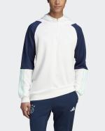 Trainings-Sweatshirt AJAX AMSTERDAM Adidas Training Top Half Zip Hood Man 2023 24 Weiß