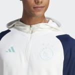 Trainings-Sweatshirt AJAX AMSTERDAM Adidas Training Top Half Zip Hood Man 2023 24 Weiß