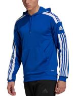  Felpa Cappuccio Hoodie UOMO Adidas Squadra 21 Royal poliestere Aeroready 