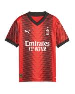  Ac Milan Puma Maglia Calcio Bambino Ragazzo Rosso Nero Home 2023 24 