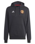 Kapuzenpullover MANCHESTER UNITED MUFC ADIDAS DNA Baumwolle Schwarzer Mann 2023 24