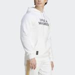 Kapuzenpullover REAL MADRID ADIDAS DNA Baumwolle Weiß Mann 2023 24