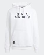 Kapuzenpullover REAL MADRID ADIDAS DNA Baumwolle Weiß Mann 2023 24