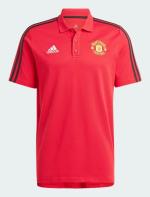  Manchester United Adidas Polo Maglia DNA UOMO Rosso Cotone 2023 24