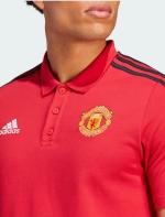  Manchester United Adidas Polo Maglia DNA UOMO Rosso Cotone 2023 24