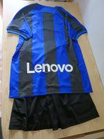 Fußball-Kit-Set Komplett INTER FC NIKE Home 2022 23 Schwarz Blau Man Replika-Version Jersey-Shorts und Socken