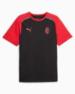  Ac Milan Puma T-shirt maglia maglietta 2023 24 Nero Cotone Jersey Casuals 