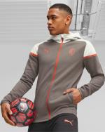 Sportanzugjacke AC MILAN Puma CASUALS Baumwollmann mit durchgehendem Reißverschluss 2023 24 Grau