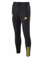 Trainingshose OLYMPIQUE LYON adidas Man 2023 24 Polyester AEROREADY Taschen mit Reißverschluss Schwarz