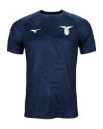 Trainingstrikot LAZIO MIZUNO Pre Match Stadium 2023 24 Mann OFFIZIELL Kurze Ärmel Blau Marineblau