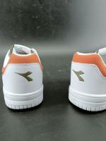  Scarpe Sneakers UOMO Diadora RAPTOR LOW CAMPUS Bianco arancio Tempo Libero 