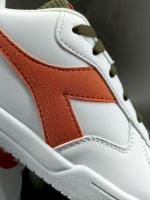  Scarpe Sneakers UOMO Diadora RAPTOR LOW CAMPUS Bianco arancio Tempo Libero 