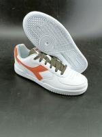  Scarpe Sneakers UOMO Diadora RAPTOR LOW CAMPUS Bianco arancio Tempo Libero 