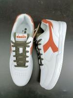  Scarpe Sneakers UOMO Diadora RAPTOR LOW CAMPUS Bianco arancio Tempo Libero 