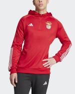  Benfica Adidas Felpa Allenamento Training Top Hoodie Rosso 2023 24 Mezza zip 