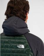 GEPOLSTERTE JACKE The North Face MACUGNAGA HYBRID MEN Durchgehender Reißverschluss mit Kapuze Grün Schwarz