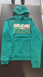 Sweatshirt Hoodie SS LAZIO MIZUNO Over The Head Baumwollfleece Mann 2023 24 Teal Green