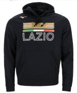 Hoodie SS LAZIO MIZUNO Over The Head Baumwollfleece Mann 2023 24 Schwarz