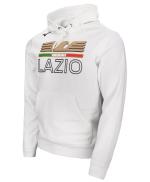 Sweatshirt Hoodie SS LAZIO MIZUNO Over The Head Baumwolle FLEECE Mann 2023 24 Weiß