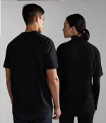 T-Shirt Leisure Napapijri S-ANDESITE C SS Cotton Black