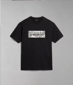 T-Shirt Leisure Napapijri S-ANDESITE C SS Cotton Black