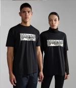 T-Shirt Leisure Napapijri S-ANDESITE C SS Cotton Black