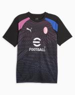 Trainingsshirt Puma AC MILAN Pre Match Stadium 2023 24 Mann Schwarz Dritter