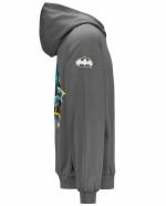 Kappa Authentic Zefiro Warner Bros Batman Pullover Hoodie aus gebürsteter Baumwolle, Herren, Grau