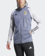  Benfica Adidas Giacca Tuta allenamento UOMO Grigio con TASCHE a ZIP 2023 24 