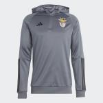  Benfica Adidas Felpa Allenamento Training Top Hoddie Grigio Mezza zip 2023 24 