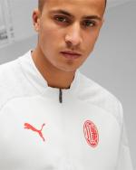  Ac Milan Puma Felpa Allenamento Training Top mezza zip Bianco UOMO 2023 24 