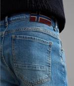  pantaloni casual Jeans denim UOMO Napapijri Celeste SOLVEIG Tasche senza zip 