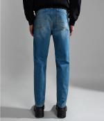  pantaloni casual Jeans denim UOMO Napapijri Celeste SOLVEIG Tasche senza zip 